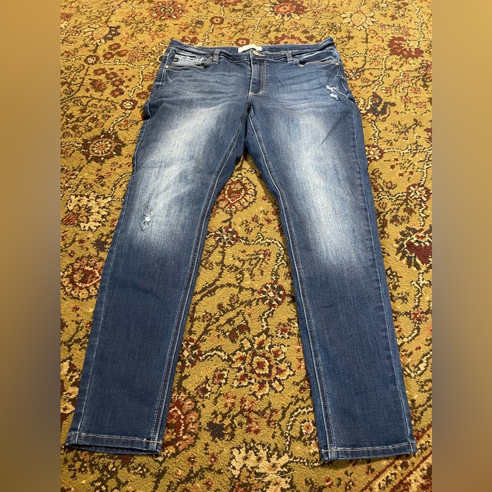KanCan Distressed Blue Skinny Jeans XL